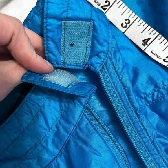 Nike women vintage 80s windbreaker jacket coat lightweight blue - Picture 11 of 12